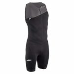 Description Our triathlete team is passionate about this trifunction, iconic and essential equipment, for your first short distance triathlons. With this trisuit, swim, paddle, and run! Thought out by triathl tes, this second skin supports the movements of your body during the 3 disciplines of your short distance triathlons. QUICKNESS OF S CHAGE: The material of the trisuit dries quickly, you do not paddle wet! SEAT COMFORT: The flexible perforated foam does not soak up water, and is ideal for cycling. EVACUATION OF THE BREATHING: The brale green column, where you sweat the most, is covered with mesh. FREEDOM OF MOVEMENT: The absence of sleeves promotes freedom of movement. BREATHABILITY: The front zip descends to the navel and allows you to breathe. LIMITATION OF IRRITATION: All threads used for seams are very soft foam threads. TRIFUNCTION = A 3 IN 1 PRODUCT! Iconic accessory of the triathl te, the trisuit is a must and an essential in triathlon: - In swimming, its material is similar to that of a swimsuit, and its internal foam skin is perforated and does not get wet. - v lo, foam skin improves seat comfort. The trisuit also acts as a shorts, wear without underwear. - In running, its thin skin ensures comfort and lg ret. You just have to join the finish line S AT FAST! Thanks to the material that makes up this trisuit, you are at home very quickly during your swimming / cycling transition, and do not go wet. And yes, so as not to waste time during this transition, it is good with your three-piece suit under your wetsuit, that you will swim! In addition, we have a large mesh band allowing to evacuate perspiration where the sweating of your body is the most important: at the level of your brale green column. SMALL SIZES THAT CHANGE EVERYTHING! - This trisuit has a silicon band at the thighs, ensuring that the bottom does not move the use or donning of a combination not suitable for the swimming part. - A front zip down to the navel allows you to park during the race, and ensures quick donning! In addition, this zip has an internal protective band to avoid friction. - Finally, your armpits do not come into contact with the material, and are therefore not irritated. A TRIFUNCTION ADAPTED TO MORPHOLOGY! This trifunction was designed so that the different morphological zones characteristic of man are pushed. Overall, the material used for this trisuit is lighter on the top and is provided with a little more support on the bottom. Without compressing you, the latter provides you with all the necessary support for a natural and comfortable practice. The internal foam, meanwhile, perfectly follows your male morphology. A PRODUCT DESIGNED TO CONVEY NUTRITION. To join the finish line of a short distance triathlon (between 1 and 3 hours of effort), you have to think about eating! This three-piece suit has an accessible pocket at the level of the right thigh: you no longer have to throw your pockets around blindfolded looking for supplies, you see everything! This pocket can contain up to 2 bars and / or gels products and is thermoformed: seamless, no closure, it does not feel, and the products in it are under tension and do not move. TRIFUNCTION, COMBI TRIATHLON, TRIFONCTION TRIATHLON ... WHAT DIFFERENCES? Any ! It is the same type of triathlon outfit, a 3 in 1 suit: you choose the term you prefer. Be careful not to confuse with the n combination that helps buoyancy and heat for the swimming part. DO WE NEED ANOTHER COMBINATION TO SWIM? It depends on the water temperature! The combination of n operator, thanks to its buoyancy, is a plus for the swimming part. Good to know: the French Triathlon Federation prohibits the wetsuit of swimming if the temperature of the water exceeds 24 C and makes it compulsory if the temperature drops below 16 C. Between 16 and 24 C, c is up to you. WITH OR WITHOUT UNDERWEAR? We advise you to practice with a sports bra for good support of your chest on the other hand we encourage you not to wear briefs or wedges on in order to avoid any superfluous friction. 2 years warranty COMPOSITION Main fabric: 81.0% Polyamide, Main fabric: 19.0% Elastane Yoke: 78.0% Polyester, Yoke: 22.0% Elastane Back fabric: 86.0% Polyester, Back fabric: 14.0% Elastane Foam: 100.0% Foamed Polyurethane Filling - Fabric inside: 100.0% Polyester Filling - Outer fabric: 82.0% Polyester, Filling - Outer fabric: 18.0% Elastane