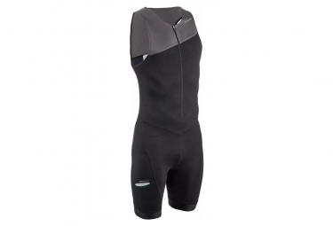 Description Our triathlete team is passionate about this trifunction, iconic and essential equipment, for your first short distance triathlons. With this trisuit, swim, paddle, and run! Thought out by triathl tes, this second skin supports the movements of your body during the 3 disciplines of your short distance triathlons. QUICKNESS OF S CHAGE: The material of the trisuit dries quickly, you do not paddle wet! SEAT COMFORT: The flexible perforated foam does not soak up water, and is ideal for cycling. EVACUATION OF THE BREATHING: The brale green column, where you sweat the most, is covered with mesh. FREEDOM OF MOVEMENT: The absence of sleeves promotes freedom of movement. BREATHABILITY: The front zip descends to the navel and allows you to breathe. LIMITATION OF IRRITATION: All threads used for seams are very soft foam threads. TRIFUNCTION = A 3 IN 1 PRODUCT! Iconic accessory of the triathl te, the trisuit is a must and an essential in triathlon: - In swimming, its material is similar to that of a swimsuit, and its internal foam skin is perforated and does not get wet. - v lo, foam skin improves seat comfort. The trisuit also acts as a shorts, wear without underwear. - In running, its thin skin ensures comfort and lg ret. You just have to join the finish line S AT FAST! Thanks to the material that makes up this trisuit, you are at home very quickly during your swimming / cycling transition, and do not go wet. And yes, so as not to waste time during this transition, it is good with your three-piece suit under your wetsuit, that you will swim! In addition, we have a large mesh band allowing to evacuate perspiration where the sweating of your body is the most important: at the level of your brale green column. SMALL SIZES THAT CHANGE EVERYTHING! - This trisuit has a silicon band at the thighs, ensuring that the bottom does not move the use or donning of a combination not suitable for the swimming part. - A front zip down to the navel allows you to park during the race, and ensures quick donning! In addition, this zip has an internal protective band to avoid friction. - Finally, your armpits do not come into contact with the material, and are therefore not irritated. A TRIFUNCTION ADAPTED TO MORPHOLOGY! This trifunction was designed so that the different morphological zones characteristic of man are pushed. Overall, the material used for this trisuit is lighter on the top and is provided with a little more support on the bottom. Without compressing you, the latter provides you with all the necessary support for a natural and comfortable practice. The internal foam, meanwhile, perfectly follows your male morphology. A PRODUCT DESIGNED TO CONVEY NUTRITION. To join the finish line of a short distance triathlon (between 1 and 3 hours of effort), you have to think about eating! This three-piece suit has an accessible pocket at the level of the right thigh: you no longer have to throw your pockets around blindfolded looking for supplies, you see everything! This pocket can contain up to 2 bars and / or gels products and is thermoformed: seamless, no closure, it does not feel, and the products in it are under tension and do not move. TRIFUNCTION, COMBI TRIATHLON, TRIFONCTION TRIATHLON ... WHAT DIFFERENCES? Any ! It is the same type of triathlon outfit, a 3 in 1 suit: you choose the term you prefer. Be careful not to confuse with the n combination that helps buoyancy and heat for the swimming part. DO WE NEED ANOTHER COMBINATION TO SWIM? It depends on the water temperature! The combination of n operator, thanks to its buoyancy, is a plus for the swimming part. Good to know: the French Triathlon Federation prohibits the wetsuit of swimming if the temperature of the water exceeds 24 C and makes it compulsory if the temperature drops below 16 C. Between 16 and 24 C, c is up to you. WITH OR WITHOUT UNDERWEAR? We advise you to practice with a sports bra for good support of your chest on the other hand we encourage you not to wear briefs or wedges on in order to avoid any superfluous friction. 2 years warranty COMPOSITION Main fabric: 81.0% Polyamide, Main fabric: 19.0% Elastane Yoke: 78.0% Polyester, Yoke: 22.0% Elastane Back fabric: 86.0% Polyester, Back fabric: 14.0% Elastane Foam: 100.0% Foamed Polyurethane Filling - Fabric inside: 100.0% Polyester Filling - Outer fabric: 82.0% Polyester, Filling - Outer fabric: 18.0% Elastane