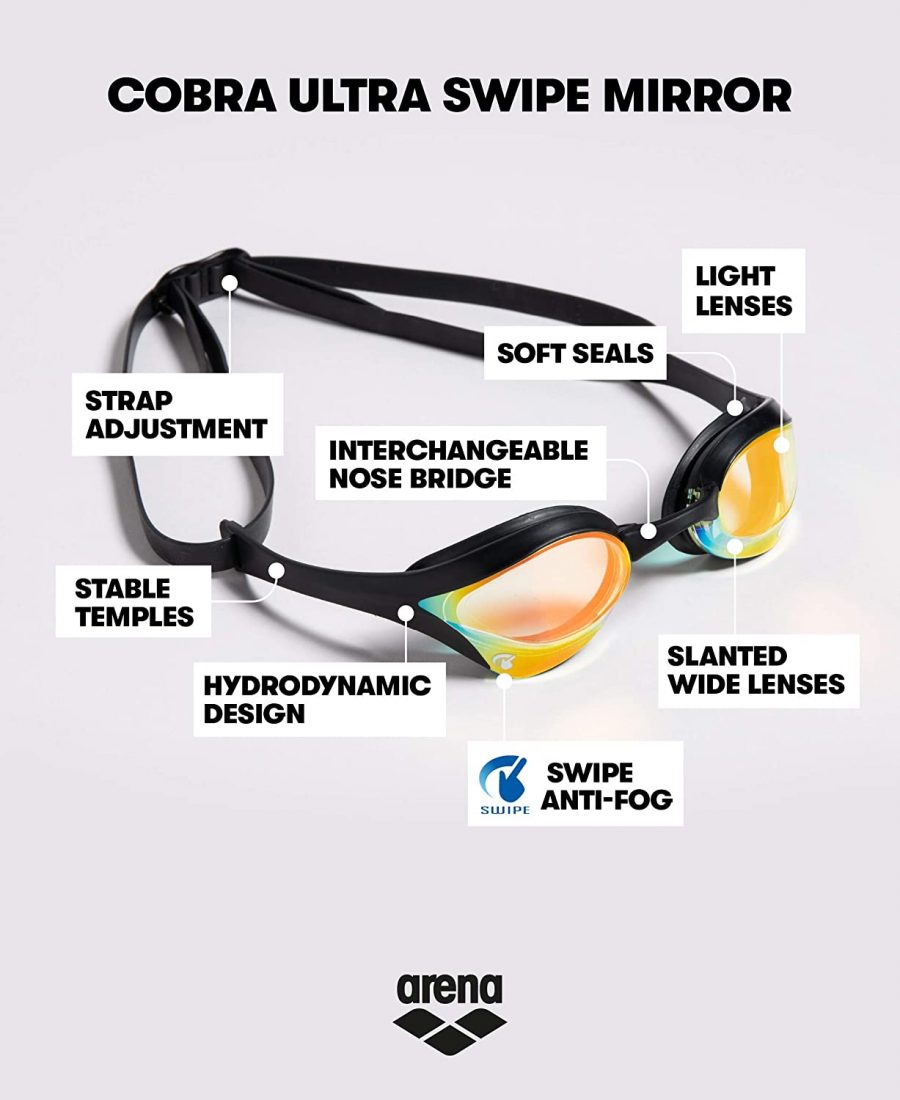 عینک شنا arena مدل Cobra ultra Racing