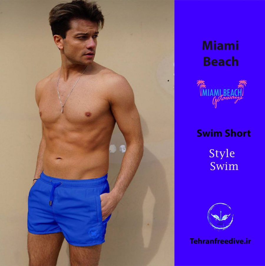 شلوارک شنا Miami Beach مدل Swim Short Dark Blue