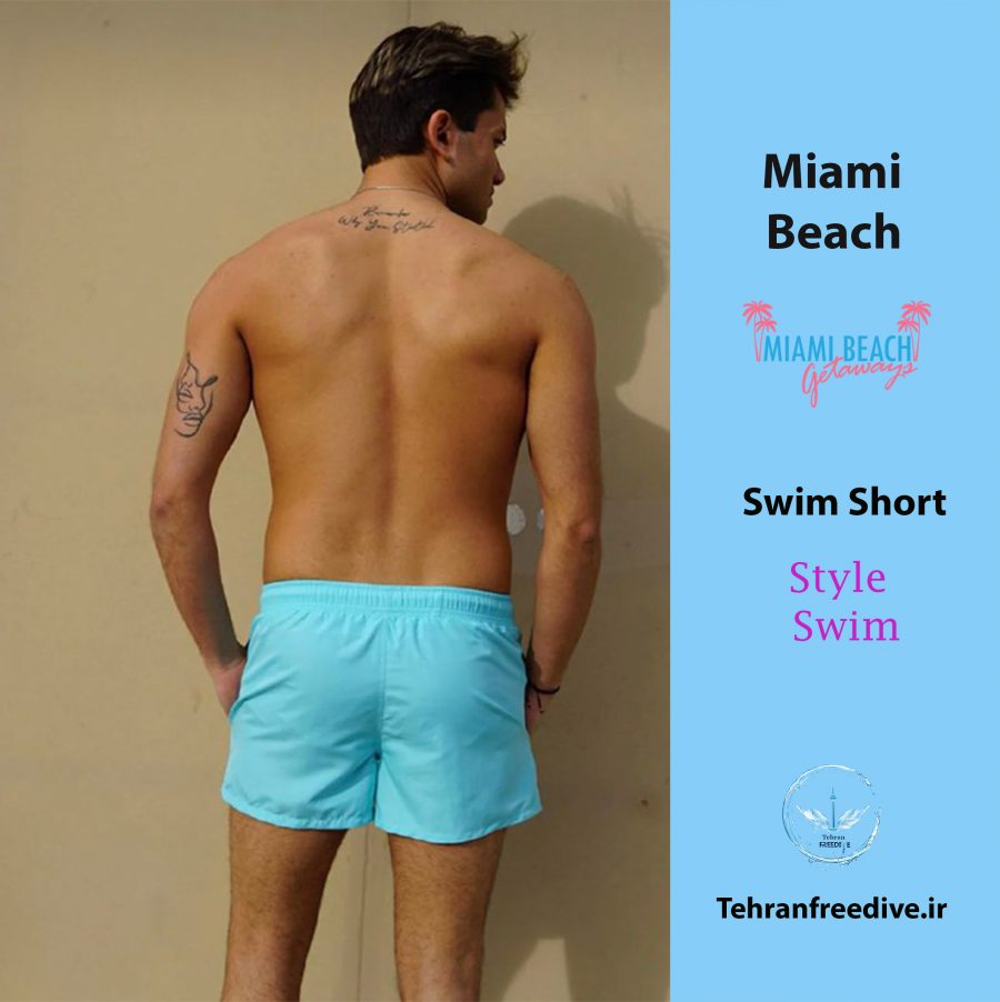 شلوارک شنا Miami Beach مدل Swim Short Light Blue