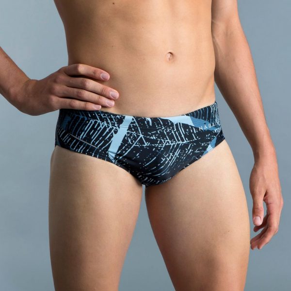 مایو اسلیپ مردانه Nabaiji مدل Men's swimming trunks swim briefs 900 print - koli grey
