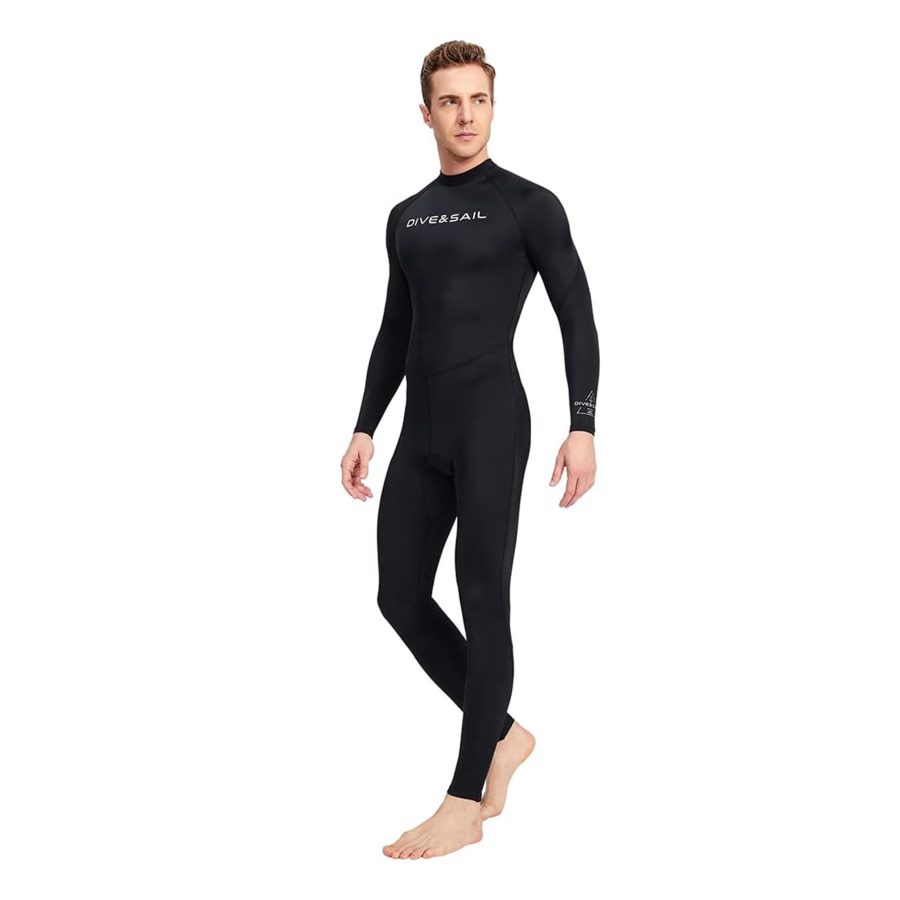 راشگارد مردانه Dive & Sail مدل Full Body Rash Guard Scuba Skin Thin Wetsuit