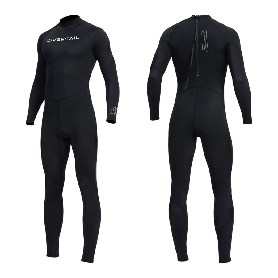 راشگارد مردانه Dive & Sail مدل Full Body Rash Guard Scuba Skin Thin Wetsuit