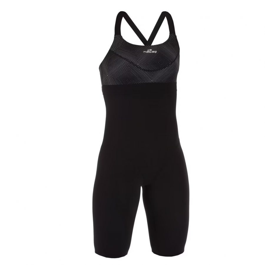 جمر شنا زنانه Nababiji مدل Aquabiking Jammer Swimsuit Anna Black Square