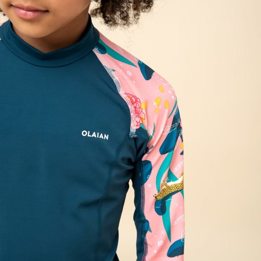 Decathlon Olaian Girl's Long Sleeve Peony Sun Top