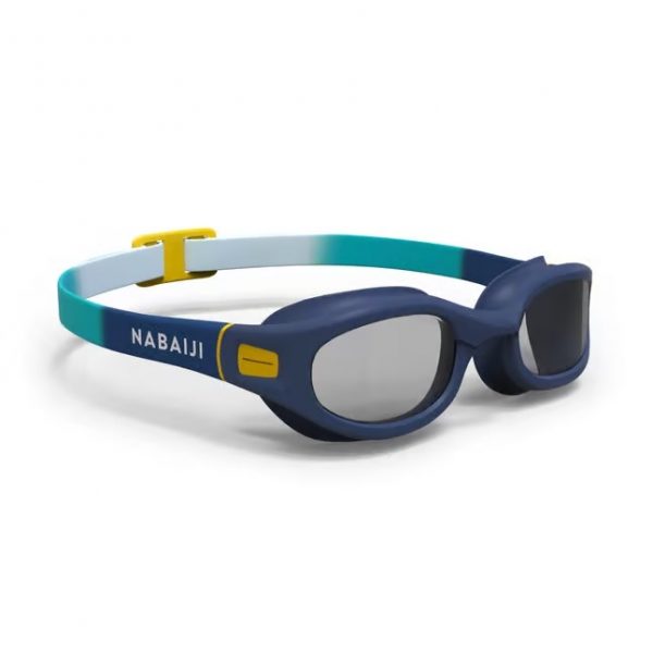 عینک شنا بچه گانه Nabaiji مدل Soft 100 Smoked Lenses - Blue/Grey/Yellow