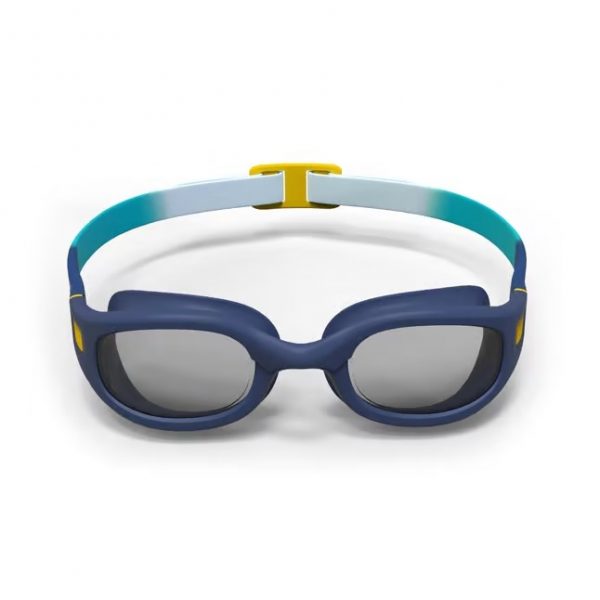 عینک شنا بچه گانه Nabaiji مدل Soft 100 Smoked Lenses - Blue/Grey/Yellow