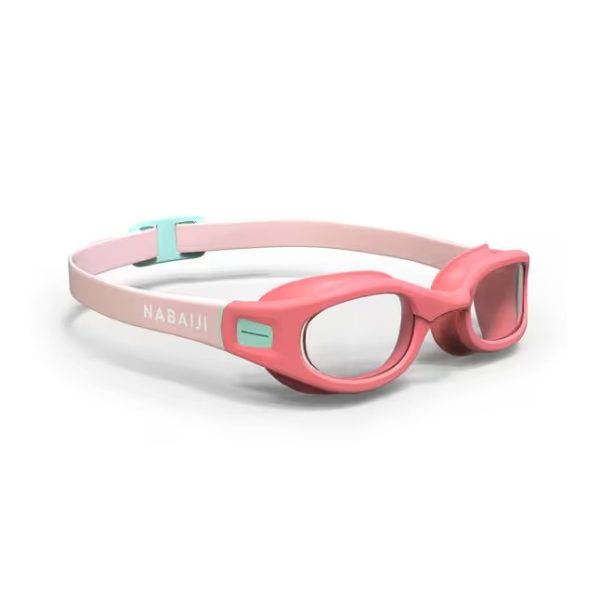 عینک شنا بچه گانه Nabaiji مدل Goggles 100 Soft Pink Turquoise