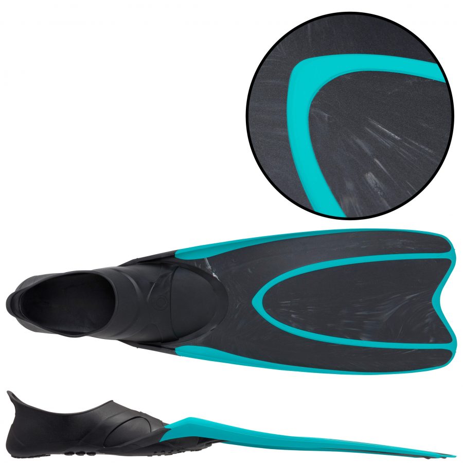 فین غواصی Subea مدل Diving fins - ff 100 react black green marble