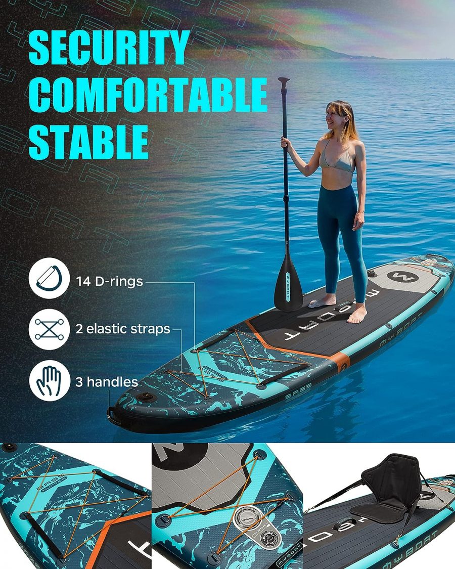 پدل برد بادی MYBOAT مدل 11'6"×34"×6" Extra Wide Inflatable Paddle Board