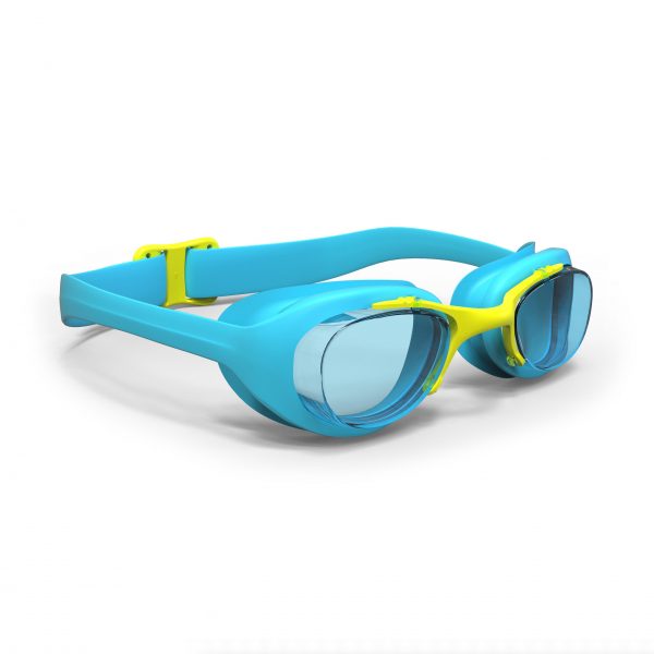 عینک شنا Nabaiji مدل XBASE 100 KIDS SWIMMING GOGGLES - CLEAR LENSES - BLUE / YELLOW