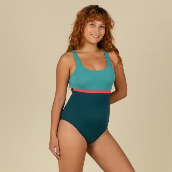 مایو شنا زنانه Nabaiji مدل Women's 1-piece swimsuit Heva li Petrol Blue