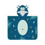 حوله شنا Nabaiji مدل Baby Cotton Poncho - Navy Blue / Monkey Pattern - Singe