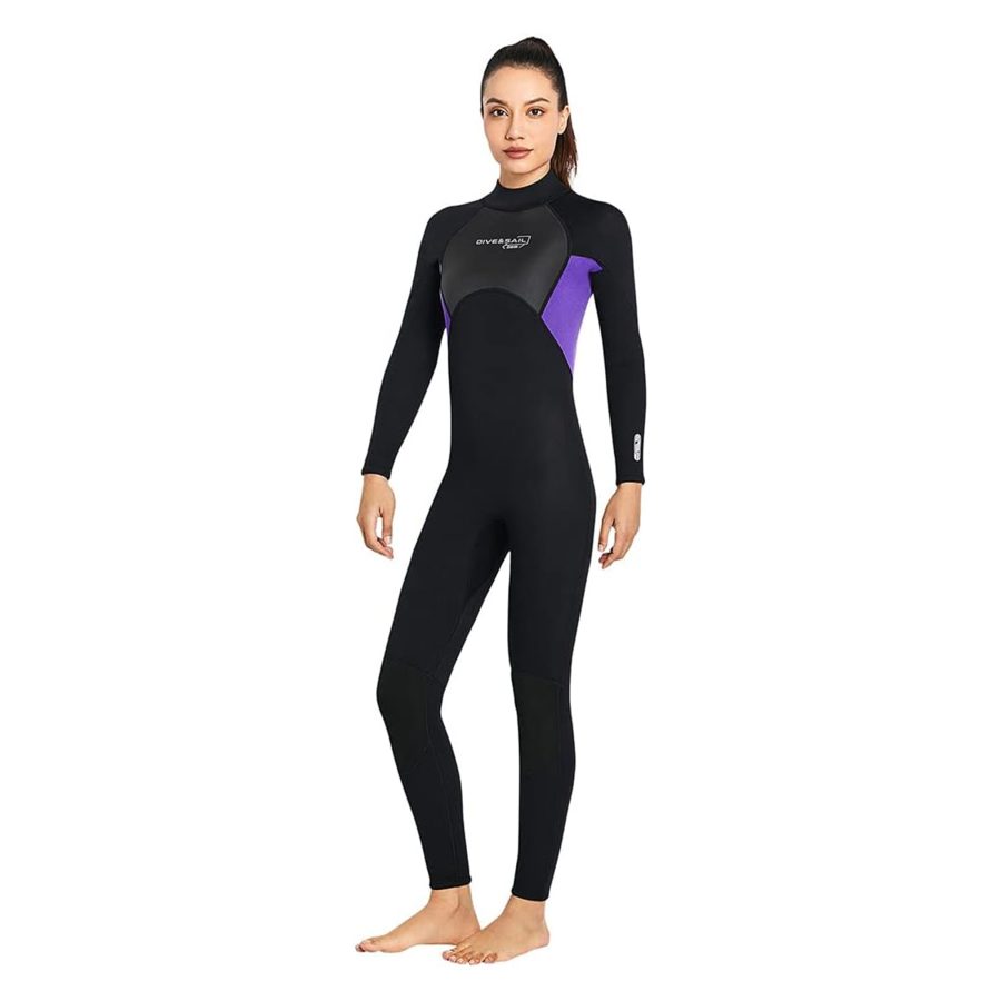 وتسوت غواصی زنانه DIVE & SAIL مدل BLACK / PURPLE