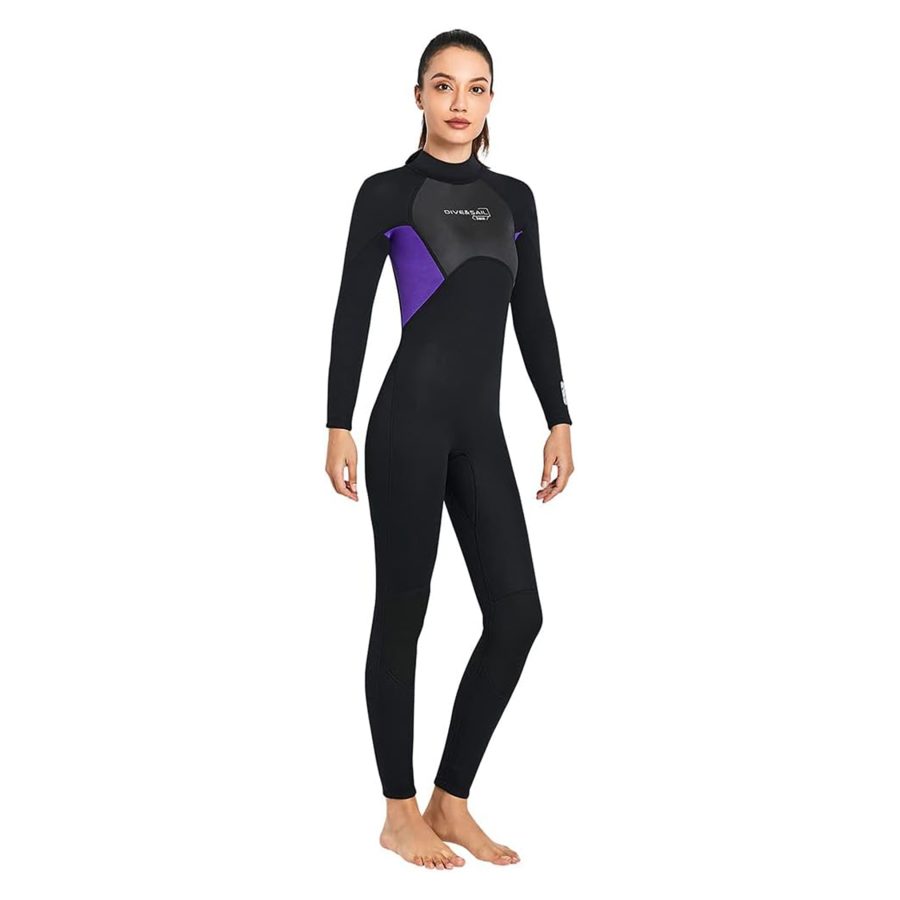 وتسوت غواصی زنانه DIVE & SAIL مدل BLACK / PURPLE