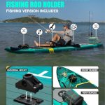 پدل برد بادی MY BOAT مدل MY BOAT BASS HANTER BLUE GREEN PRO 2024 (NEW)