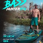 پدل برد بادی MY BOAT مدل MY BOAT BASS HANTER BLUE GREEN PRO 2024 (NEW)