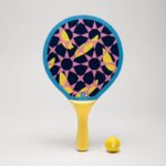 ست راکت تنیس ساحلی SANDEVER مدل WOODY RACKET - BLUE
