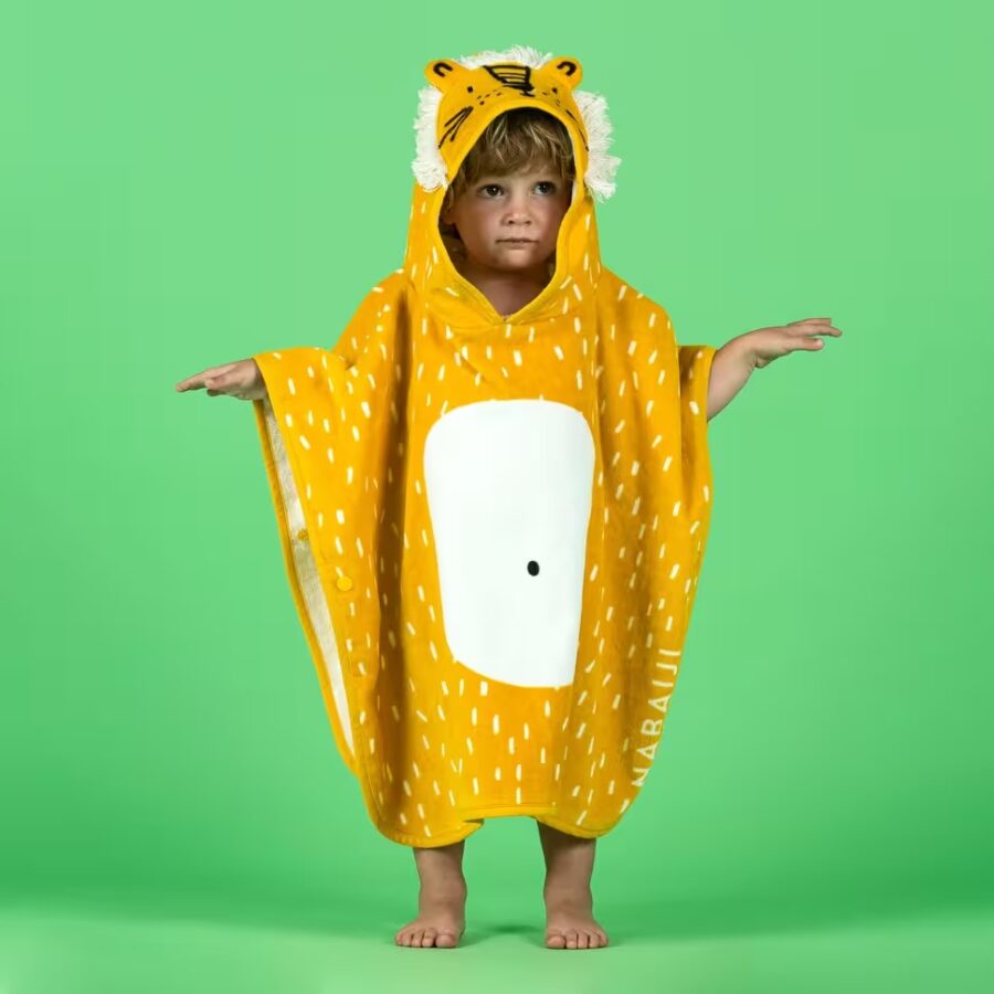 حوله شنا NABAIJI مدل BABY PONCHO TOWEL - COTTON - LION