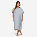 حوله پانچو بزرگسال OLAIAN مدل Adult Poncho Towel - Mottled Grey