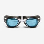 عینک شنا NABAIJI مدل BLACK/WHITE - BLUE LENSES - XBASE