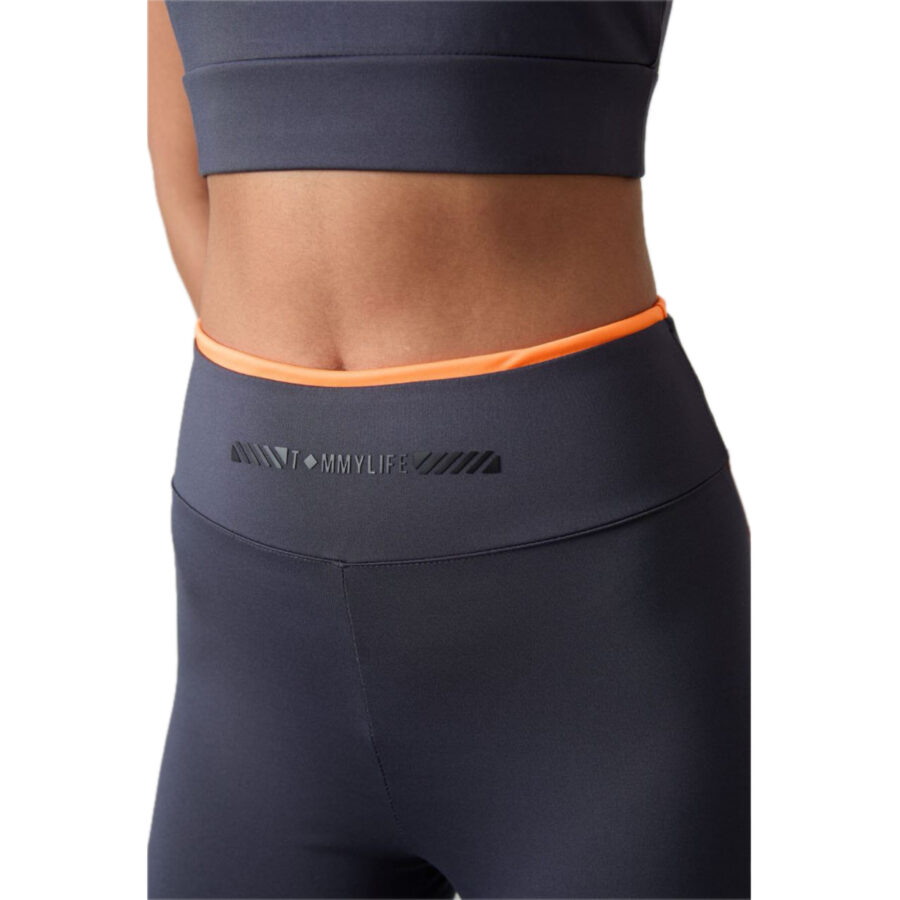 ست ورزشی زنانه TOMMY LIFE مدل NAVY-ORANGE