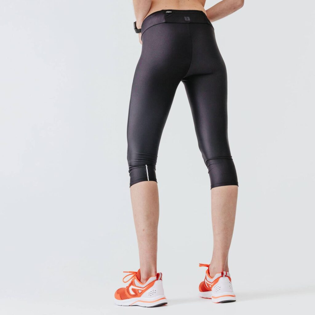 لگ برمودا KIPRUN مدل Women's Running Leggings - Black - Kiprun Run 100