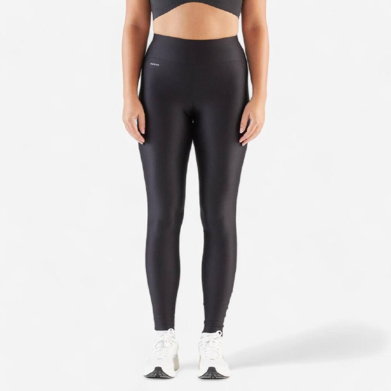 لگ ورزشی KALENJI مدل Women's Running Tights - Black - KIPRUN Run 100