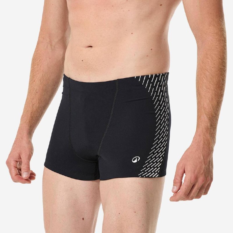 مایو مردانه DECATHLON مدل Men's Boxer Shorts - Black/Red - Fiti