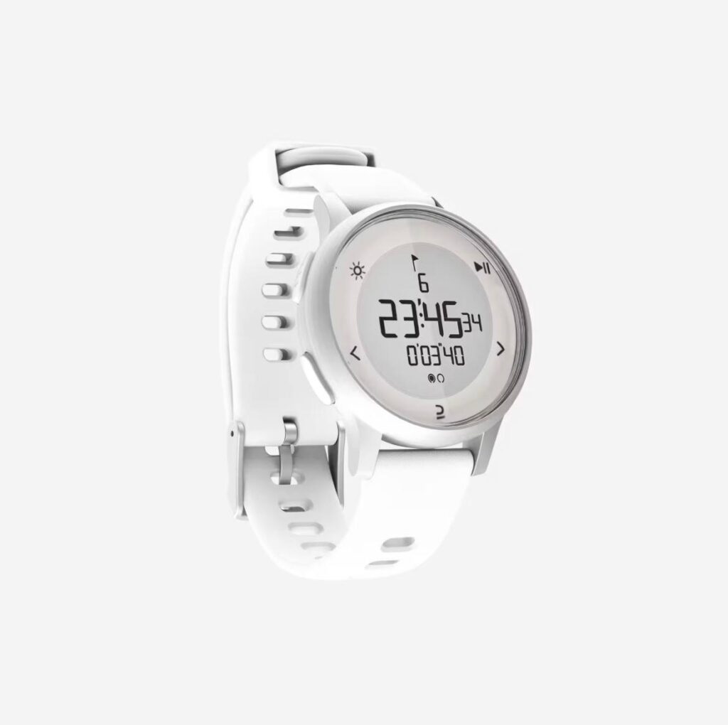 ساعت شنا و رانینگ DECATHLON مدل Running Watch with Stopwatch - Khaki - W500M